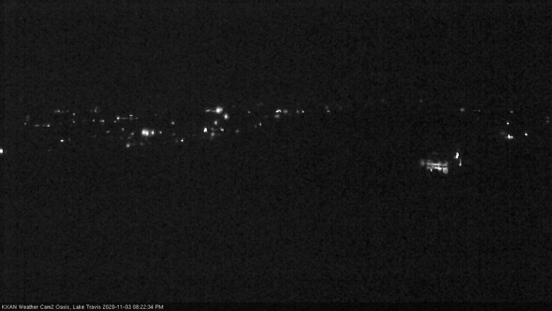 Lake Travis webcam, November 3, 2020 8:25 PM CT