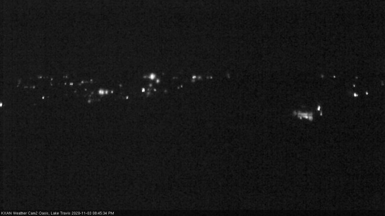 Lake Travis webcam, November 3, 2020 8:45 PM CT