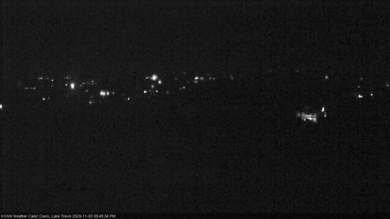 Lake Travis webcam, November 3, 2020 9:45 PM CT