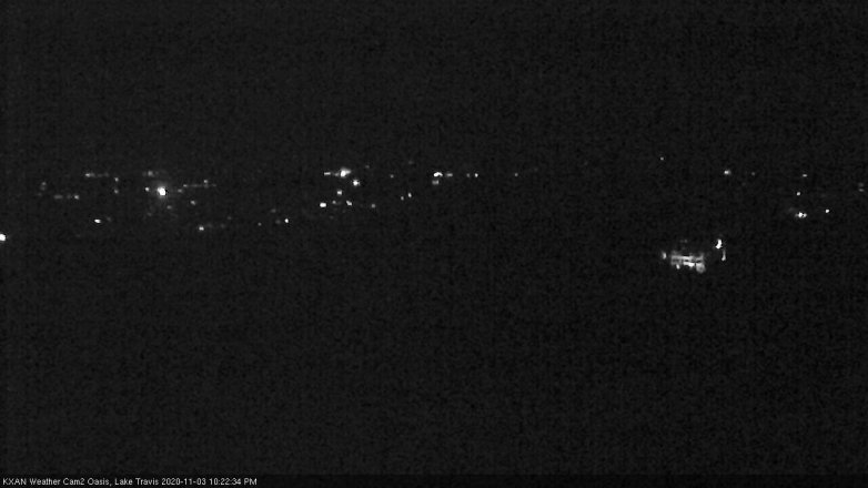 Lake Travis webcam, November 3, 2020 10:25 PM CT