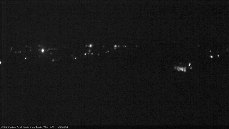 Lake Travis webcam, November 3, 2020 11:45 PM CT