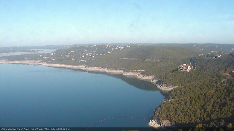 Lake Travis webcam, November 4, 2020 9:00 AM CT