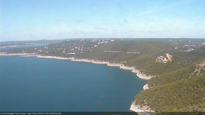 Lake Travis webcam, November 4, 2020 11:00 AM CT