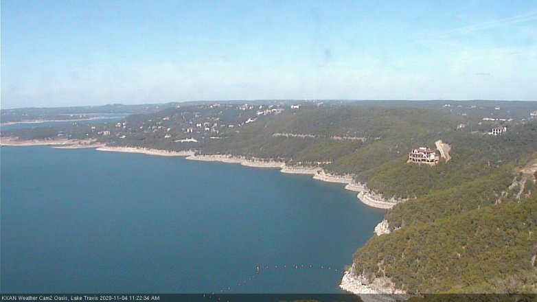 Lake Travis webcam, November 4, 2020 11:25 AM CT