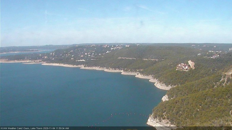 Lake Travis webcam, November 4, 2020 12:00 PM CT
