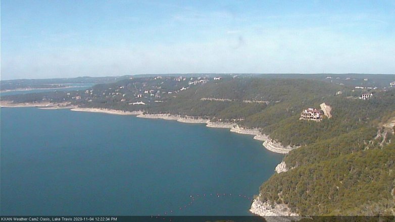 Lake Travis webcam, November 4, 2020 12:25 PM CT