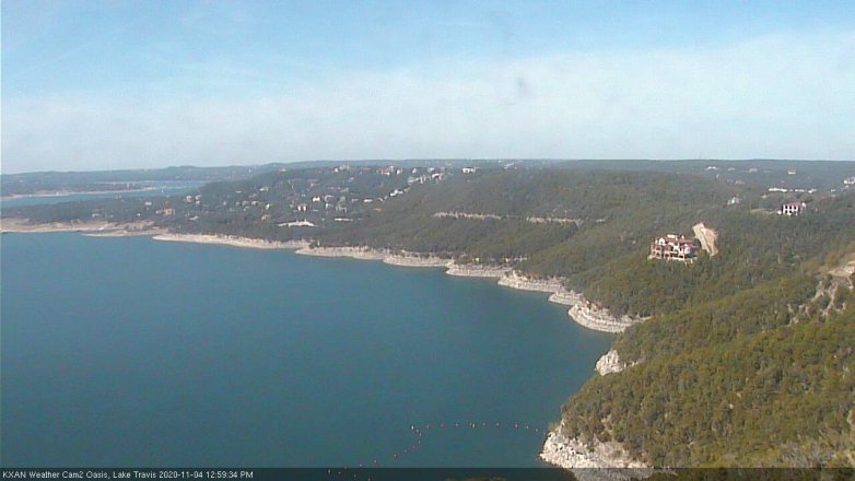 Lake Travis webcam, November 4, 2020 1:00 PM CT