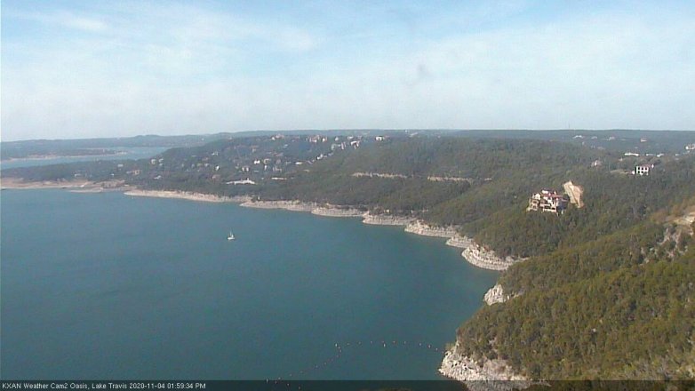 Lake Travis webcam, November 4, 2020 2:00 PM CT