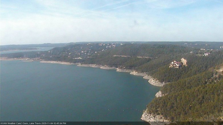 Lake Travis webcam, November 4, 2020 2:45 PM CT