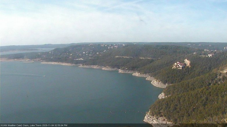 Lake Travis webcam, November 4, 2020 3:00 PM CT