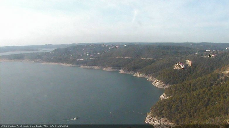 Lake Travis webcam, November 4, 2020 3:45 PM CT