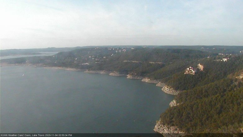 Lake Travis webcam, November 4, 2020 4:00 PM CT