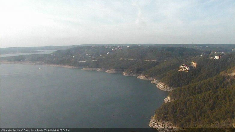 Lake Travis webcam, November 4, 2020 4:25 PM CT