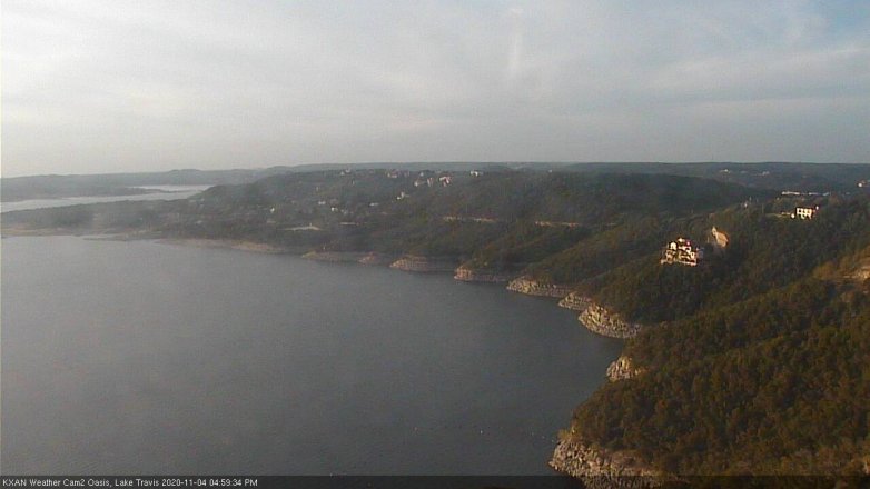 Lake Travis webcam, November 4, 2020 5:00 PM CT