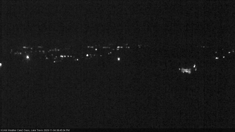 Lake Travis webcam, November 4, 2020 6:45 PM CT