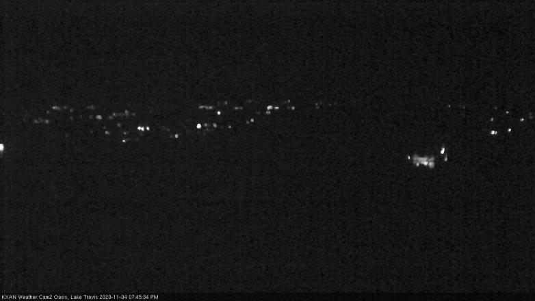 Lake Travis webcam, November 4, 2020 7:45 PM CT