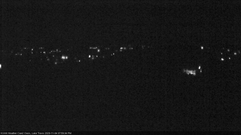 Lake Travis webcam, November 4, 2020 8:00 PM CT