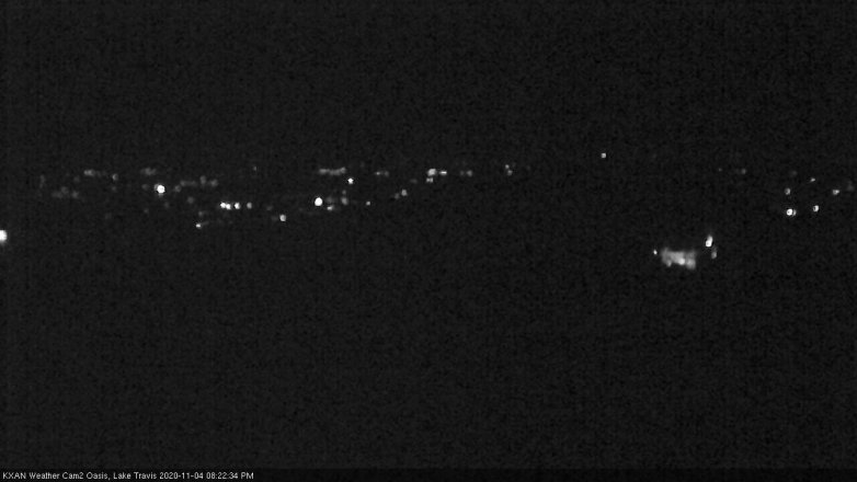 Lake Travis webcam, November 4, 2020 8:25 PM CT