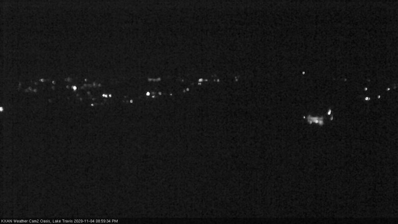 Lake Travis webcam, November 4, 2020 9:00 PM CT