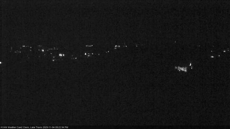 Lake Travis webcam, November 4, 2020 9:25 PM CT