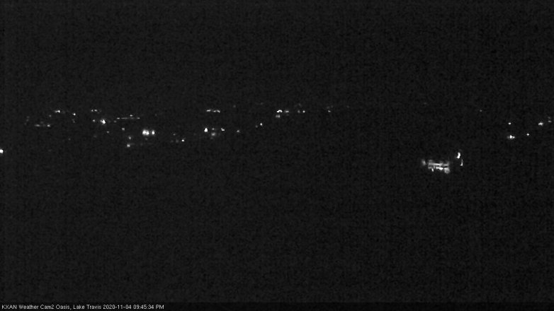 Lake Travis webcam, November 4, 2020 9:45 PM CT