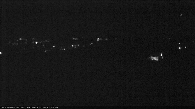 Lake Travis webcam, November 4, 2020 10:45 PM CT