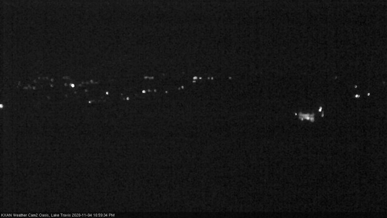 Lake Travis webcam, November 4, 2020 11:00 PM CT