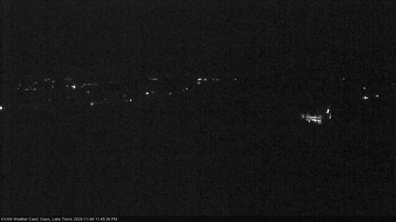 Lake Travis webcam, November 4, 2020 11:45 PM CT