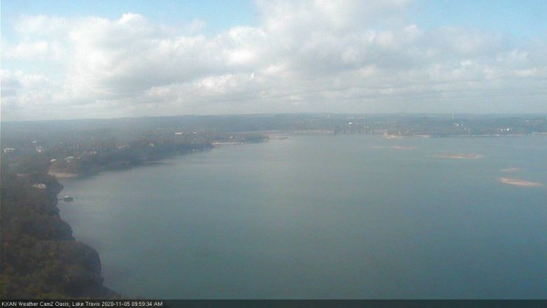 Lake Travis webcam, November 5, 2020 10:00 AM CT