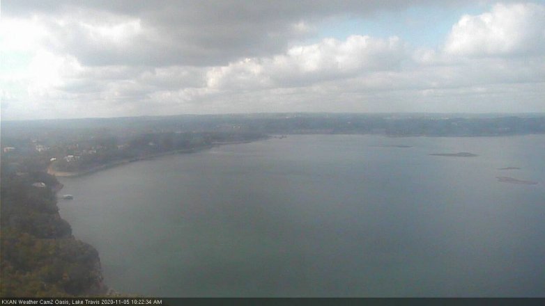 Lake Travis webcam, November 5, 2020 10:25 AM CT
