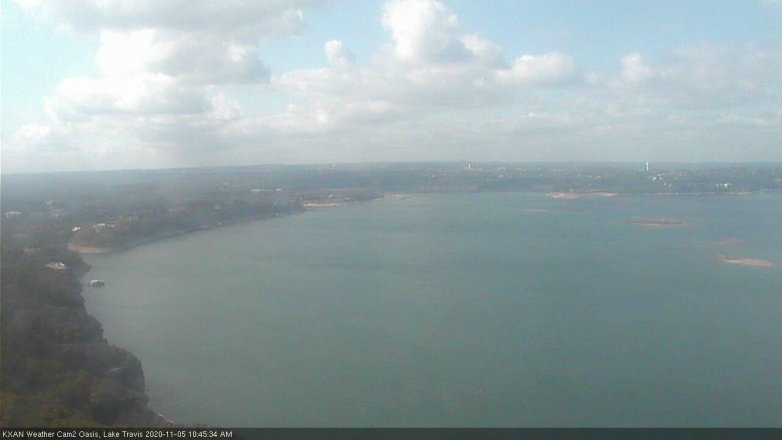 Lake Travis webcam, November 5, 2020 10:45 AM CT