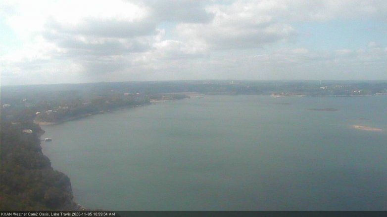 Lake Travis webcam, November 5, 2020 11:00 AM CT