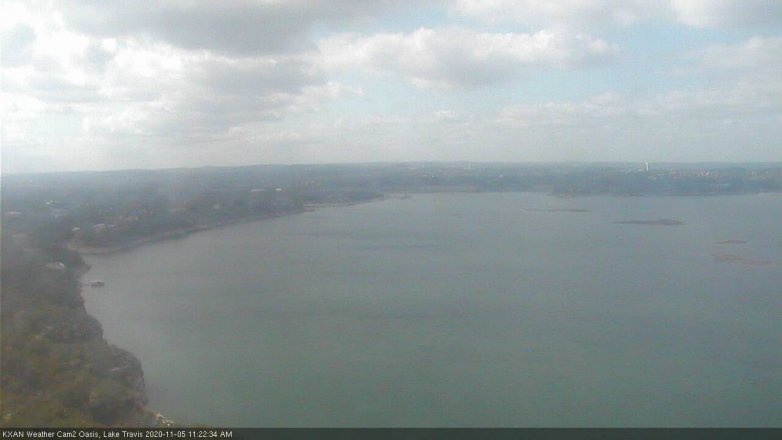 Lake Travis webcam, November 5, 2020 11:25 AM CT