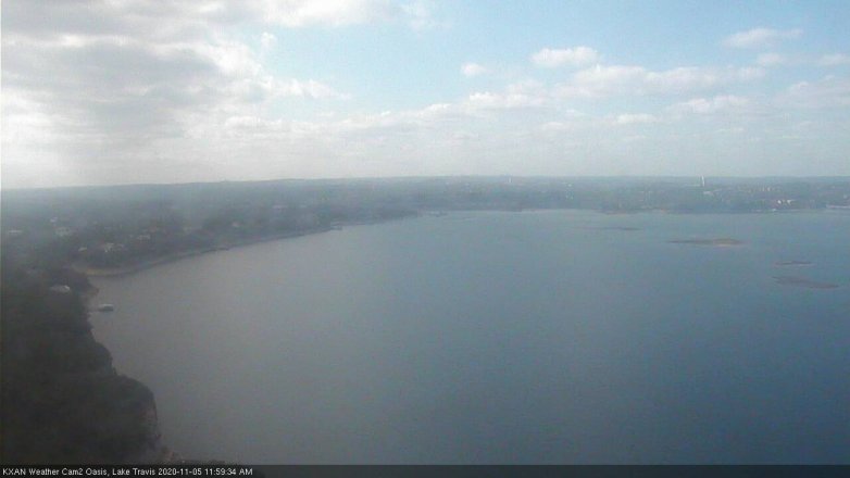Lake Travis webcam, November 5, 2020 12:00 PM CT