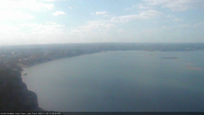 Lake Travis webcam, November 5, 2020 12:45 PM CT