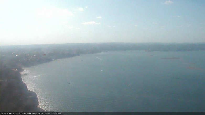 Lake Travis webcam, November 5, 2020 1:45 PM CT