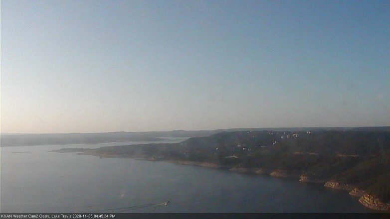 Lake Travis webcam, November 5, 2020 4:45 PM CT