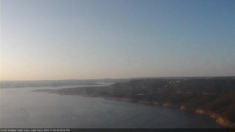 Lake Travis webcam, November 5, 2020 5:00 PM CT