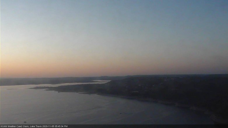 Lake Travis webcam, November 5, 2020 5:45 PM CT