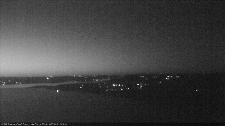 Lake Travis webcam, November 5, 2020 6:25 PM CT