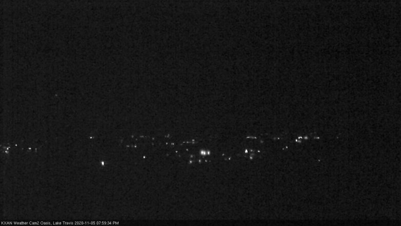 Lake Travis webcam, November 5, 2020 8:00 PM CT
