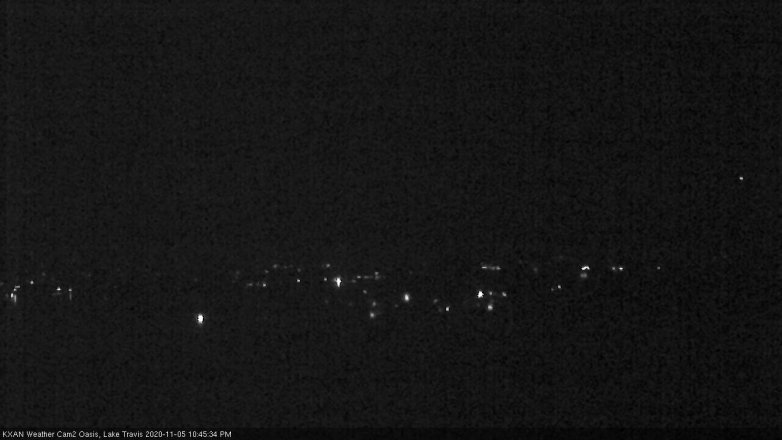 Lake Travis webcam, November 5, 2020 10:45 PM CT