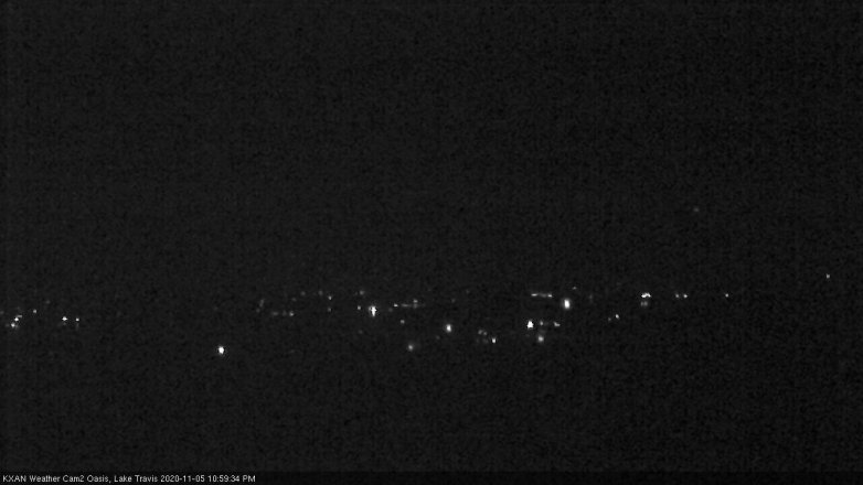 Lake Travis webcam, November 5, 2020 11:00 PM CT