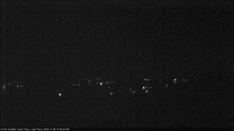 Lake Travis webcam, November 5, 2020 11:45 PM CT