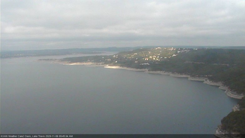 Lake Travis webcam, November 6, 2020 9:45 AM CT