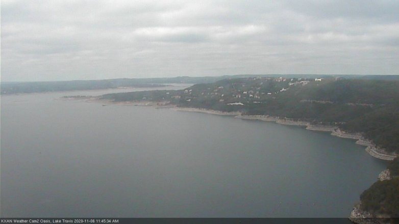 Lake Travis webcam, November 6, 2020 11:45 AM CT