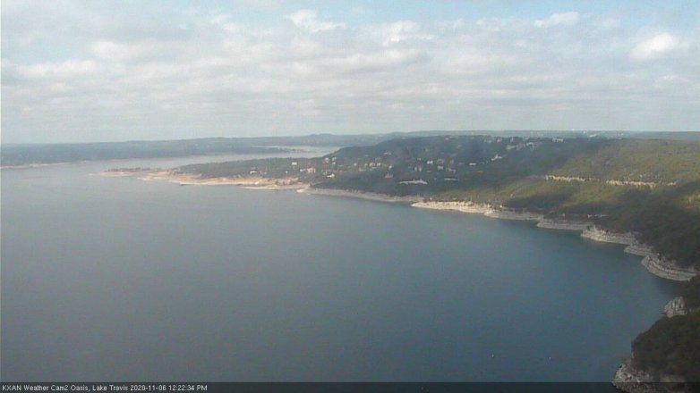 Lake Travis webcam, November 6, 2020 12:25 PM CT
