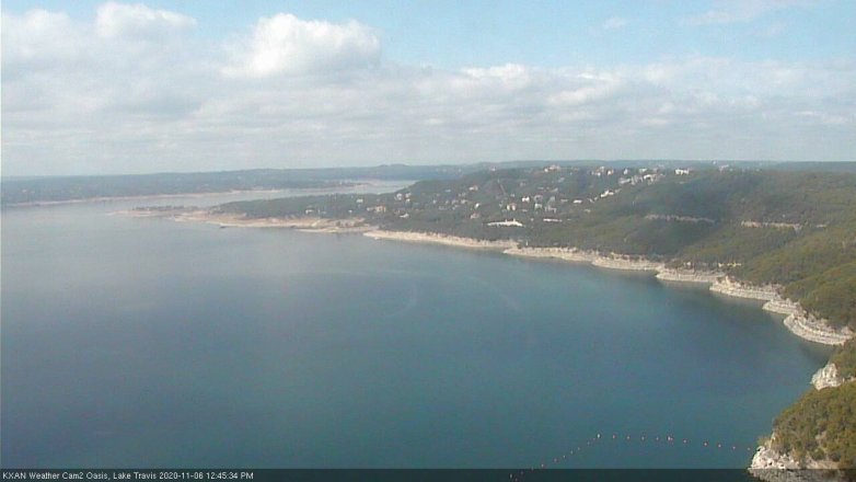 Lake Travis webcam, November 6, 2020 12:45 PM CT