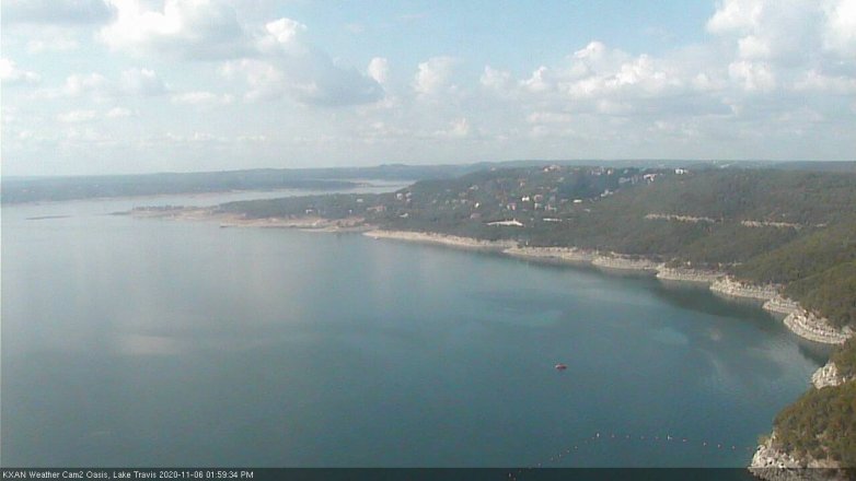 Lake Travis webcam, November 6, 2020 2:00 PM CT