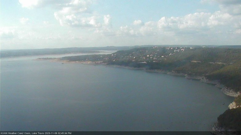 Lake Travis webcam, November 6, 2020 2:45 PM CT